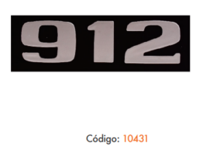 EMBLEMA 912 PLÁSTICO COM RELEVO