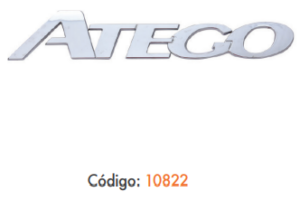 EMBLEMA ATEGO CROMADO